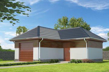  Projekt garażu G04a (WRB1067) - projekt garażu parterowego - Zdjęcie 1