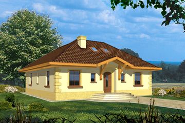  Projekt domu Pegaz (WRH1010) - projekt domu parterowego - Zdjęcie 1