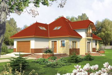  Projekt domu Anabell G2 (WRC1437) - projekt domu parterowego z poddaszem - Zdjęcie 1