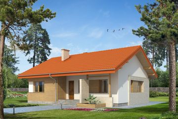  Projekt domu Atut MC (BSA1895) - projekt domu parterowego - Zdjęcie 1