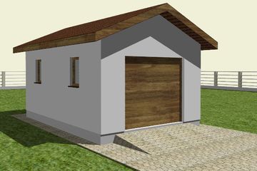  Projekt garażu G 1.3A (WAM1072) - projekt garażu parterowego - Zdjęcie 1