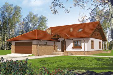  Projekt domu Lote II G2 (WRC1097) - projekt domu parterowego - Zdjęcie 1