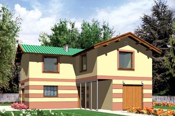  Projekt domu Alicja II G1 (WRC1450) - projekt domu z pełnym piętrem - Zdjęcie 1