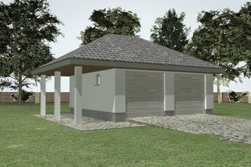  Projekt garażu G 3.1 (WAM1075) - projekt garażu parterowego - Zdjęcie 1