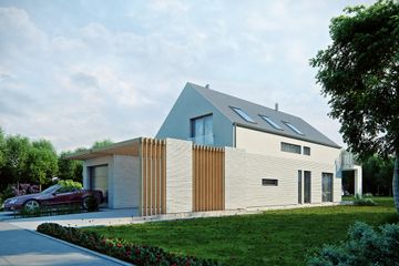  Projekt domu House 12 (WRG1036) - projekt domu parterowego z poddaszem - Zdjęcie 2