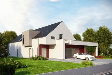  Projekt domu House 19 (WRG1039) - projekt domu parterowego z poddaszem - Zdjęcie 1