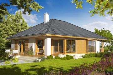  Projekt domu Glen G1 (WRC1880) - projekt domu parterowego - Zdjęcie 1