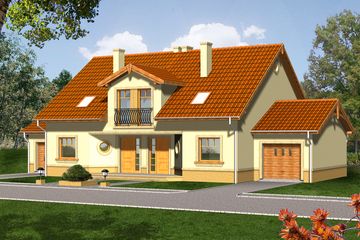  Projekt domu Malta 2 (WRN1080) - projekt domu parterowego z poddaszem - Zdjęcie 1