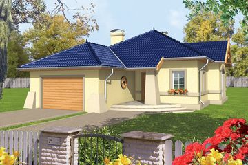  Projekt domu Afrodyta G2 (WRC1458) - projekt domu parterowego - Zdjęcie 1