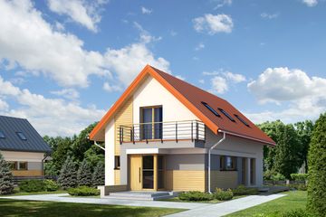  Projekt domu Amelia MC (BSA1913) - projekt domu parterowego z poddaszem - Zdjęcie 1