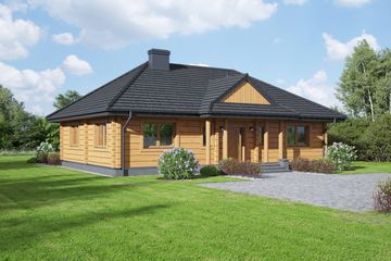  Projekt domu Chmielniki średnie r1 (KRP1314) - projekt domu parterowego - Zdjęcie 1