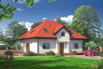  Projekt domu Antonin 5 (KRP1318) - projekt domu parterowego z poddaszem - Zdjęcie 1