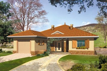  Projekt domu Solaris I (WRH1155) - projekt domu parterowego - Zdjęcie 1