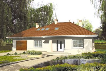  Projekt domu Mitra I (WRH1156) - projekt domu parterowego z poddaszem - Zdjęcie 1