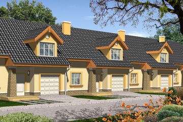  Projekt domu Samba (WRN1084) - projekt domu parterowego z poddaszem - Zdjęcie 1