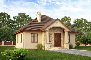  Projekt domu Michał (PRA1050) - projekt domu parterowego - Zdjęcie 1