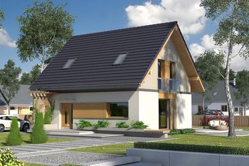  Projekt domu Amol (BSA1922) - projekt domu parterowego z poddaszem - Zdjęcie 1