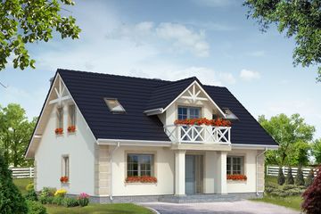  Projekt domu Dudek 2 MC (BSA1923) - projekt domu parterowego z poddaszem - Zdjęcie 1