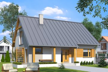  Projekt domu Jesion (BSA1927) - projekt domu parterowego z poddaszem - Zdjęcie 1