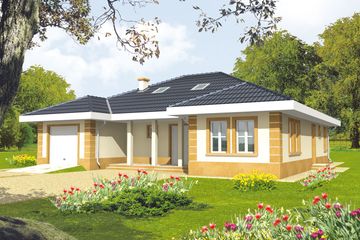  Projekt domu Linda G1 (WRC1105) - projekt domu parterowego - Zdjęcie 1