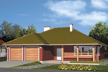  Projekt domu Patrycja G2 (WRC1283) - projekt domu parterowego - Zdjęcie 1