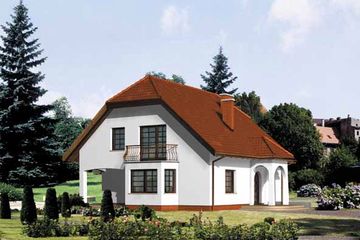  Projekt domu WB-3369 (KRA1026) - projekt domu parterowego z poddaszem - Zdjęcie 1