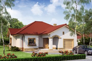  Projekt domu Arystoteles (WRW1131) - projekt domu parterowego - Zdjęcie 1