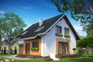  Projekt domu Tola 2.0 (KRD2514) - projekt domu parterowego z poddaszem - Zdjęcie 1