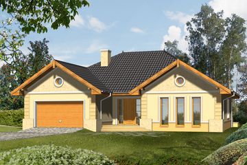  Projekt domu Porto (WRN1097) - projekt domu parterowego - Zdjęcie 1