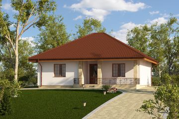  Projekt domu Helena (PRA1053) - projekt domu parterowego - Zdjęcie 1