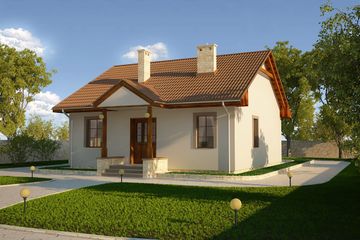  Projekt domu Irena (PRA1058) - projekt domu parterowego - Zdjęcie 1