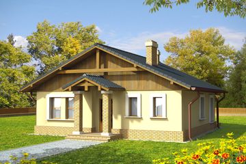  Projekt domu Bogna (WRC1483) - projekt domu parterowego - Zdjęcie 1