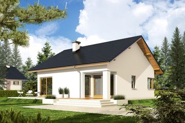  Projekt domu Tori III (wersja A) economic (WRC2064) - projekt domu parterowego - Zdjęcie 1