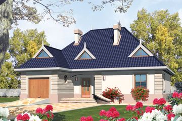 Projekt domu Lidia G1 (WRC1121) - projekt domu parterowego z poddaszem - Zdjęcie 1