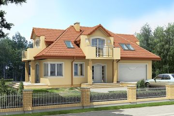  Projekt domu Goblin II 2G (BSB1051) - projekt domu parterowego z poddaszem - Zdjęcie 1