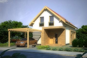  Projekt domu AJR_20_C (WOJ1005) - projekt domu parterowego z poddaszem - Zdjęcie 5