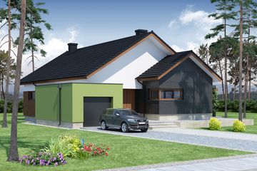  Projekt domu Nestor (WRW1133) - projekt domu parterowego - Zdjęcie 1