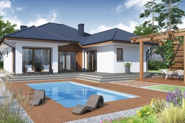  Projekt domu Platon (WRW1135) - projekt domu parterowego - Zdjęcie 1