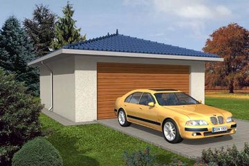  Projekt garażu G2 (WRC1923) - projekt garażu parterowego - Zdjęcie 1