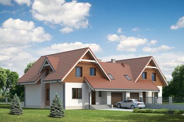  Projekt domu Piryt (BSA1636) - projekt domu parterowego z poddaszem - Zdjęcie 1