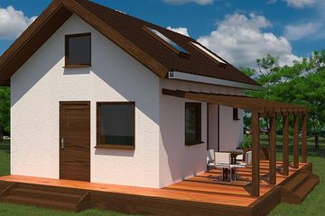  Projekt domu Venezia - M (OLB1066) - projekt domu parterowego - Zdjęcie 1