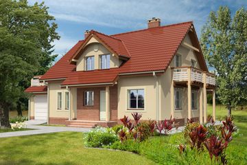  Projekt domu Hamilton LMP94 (WRB1137) - projekt domu parterowego z poddaszem - Zdjęcie 1