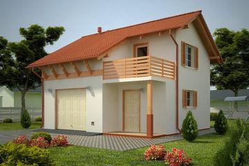  Projekt garażu G71 - Budynek garażowo - gospodarczy (PRA1085) - projekt garażu parterowego - Zdjęcie 1