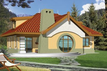  Projekt domu Bilbo A 2 garaże (WRD1077) - projekt domu parterowego z poddaszem - Zdjęcie 1