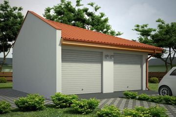  Projekt garażu G62 - Budynek garażowy (PRA1075) - projekt garażu parterowego - Zdjęcie 1