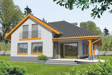  Projekt domu Sofia G2 (WRC1317) - projekt domu parterowego z poddaszem - Zdjęcie 1