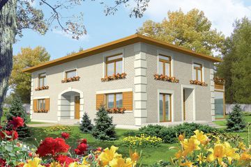  Projekt domu Bona (WRC1488) - projekt domu z pełnym piętrem - Zdjęcie 1