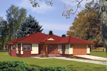  Projekt domu Brenda G2 (WRC1491) - projekt domu parterowego - Zdjęcie 1