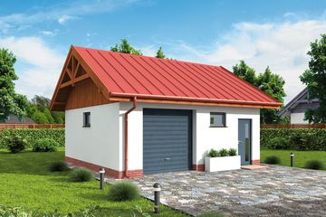  Projekt garażu Extra dopasowany (SLN1774) - projekt garażu parterowego - Zdjęcie 1