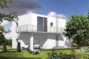  Projekt domu WB-3913 (KRA1054) - projekt domu z pełnym piętrem - Zdjęcie 1